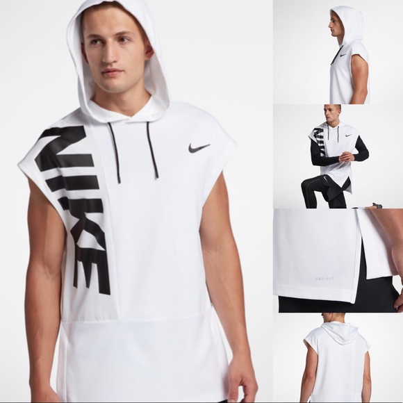 Nike Other - Nike Sleeveless DriFit Hooded Logo Tricot M NWT